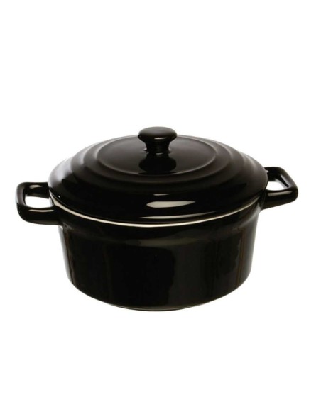 CASSERUOLE: vendita online CASSERUOLA NERA MININOVA LEXA CM15 400CC. CON MANICI IN PORCELLANA in offerta