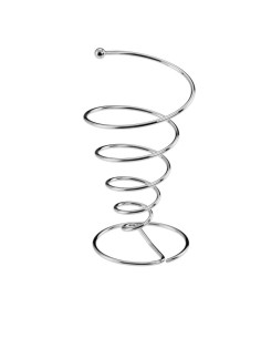 FINGER FOOD ACCIAIO: vendita online PORTACONO A SPIRALE IN ACCIAIO INOX CM.7X14,5H in offerta