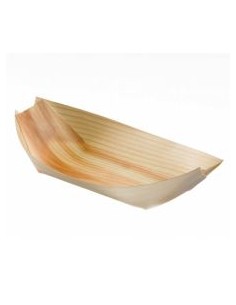 FINGER FOOD BAMBÙ: vendita online PIROGA LEGNO STAND.GRANDE CONFEZIONE 50 PZ. CM.15X7,5X2H in offerta