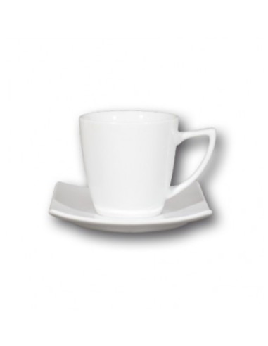 TAZZE E PIATTINI CAFFE-LATTE-THE': vendita online SET 4 TAZZE CAPPUCCINO TOKIO CON PIATTINO IN PORCELLANA BIANCO SATURNIA in ...