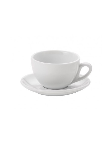 TAZZE E PIATTINI CAFFE-LATTE-THE': vendita online PIATTINO PER TAZZA COLAZIONE PARIGI PORCELLANA BIANCO in offerta