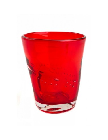 BICCHIERI: vendita online BICCHIERE ACQUA COLOR ROSSO IN PASTA DI COLORE ML.310 COMTESSE SAMOA in offerta