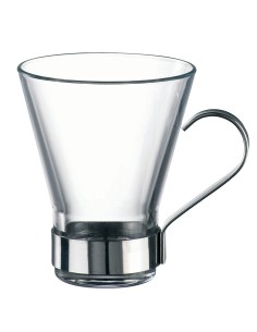 TAZZE E PIATTINI CAFFE-LATTE-THE': vendita online BICCHIERE VETRO CAPPUCCINO CON MANICO YPSILON BORMIOLI ROCCO in offerta