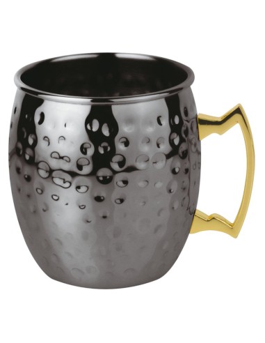 BOCCALI-MUG-CALICI-TIKI: vendita online TAZZA MOSCOW MULE PADERNO 50 CL INOX MARTELLATO CANNA DI FUCILE in offerta