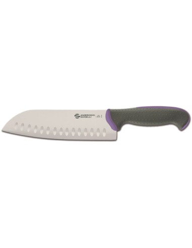 COLTELLERIA: vendita online TECNA VIOLA SANTOKU ALVEOLATO CM.18 - SANELLI AMBROGIO in offerta