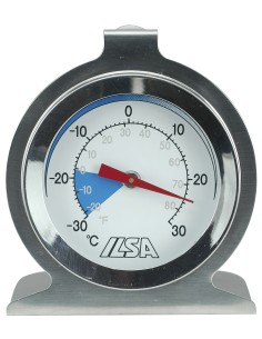 TERMOMETRI-TIMER: vendita online TERMOMETRO PER FRIGO/FREEZER DIAMETRO 6CM IN ACCIAIO INOX 18/10 ILSA in offerta