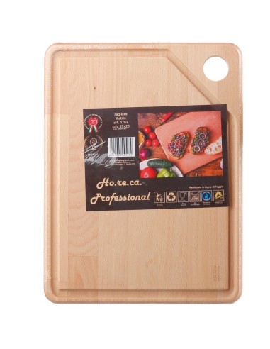 VASSOI-TAGLIERI: vendita online TAGLIERE MATRIX MEETING SRL 37 CM X 28 CM IN LEGNO DI FAGGIO in offerta