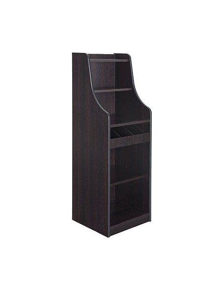 CARRELLI: vendita online MOBILE 1 VANO A GIORNO CM.48X48X145 WENGE' METALCARRELLI in offerta