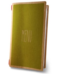 MENU: vendita online PORTAMENU MOD.CUSTOM 4RE ECO DESIGN MENU 2 BUSTE ELASTICO ECO NATURAL in offerta