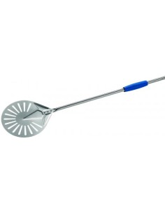 PALE PIZZA: vendita online PALETTINO PIZZA AZZURRA GI.METAL Ø 23 CM FORATO 205 CM IN ACCIAIO in offerta