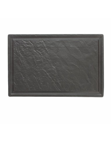 PIATTI: vendita online VULCANIA BLACK PIATTO BISTECCA CM.42X28 in offerta