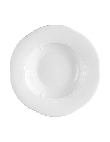 PIATTI: vendita online PIATTO FRUTTA TONDO HOTEL VERSAILLES CM 23 SELTMANN PORCELLANA BIANCO in offerta