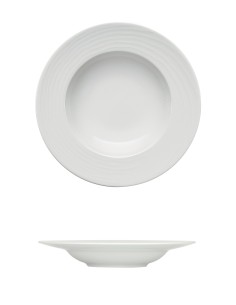 PIATTI: vendita online PIATTO FONDO TONDO BIANCO 28 CM MAITRE RILIEVO BAUSCHER in offerta