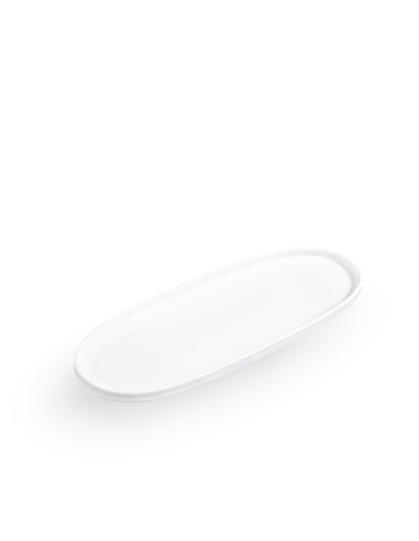 PIATTI: vendita online PIATTO OVALE CM.30,5X10,5 ESSENTIAL BIANCO IN PORCELLANA FADE in offerta