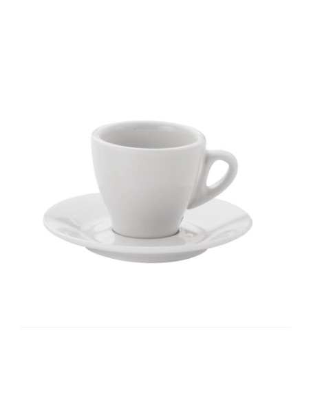 TAZZE E PIATTINI CAFFE-LATTE-THE': vendita online PIATTINO TAZZA CAFFE PRAGA PORCELLANA BIANCO in offerta