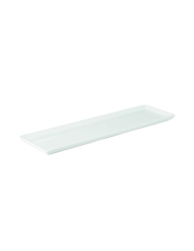 VASSOI-TAGLIERI: vendita online VASSOIO RETTANGOLARE CM.43X12X1,5 BIANCO IN PORCELLANA in offerta