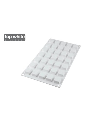 STAMPI-TAGLIAPASTA: vendita online MICRO SQUARE5-STAMPO IN SILICONE N.35 BIANCO in offerta