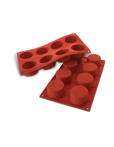 STAMPI-TAGLIAPASTA: vendita online SF028-SILICONE NR.8 CILINDRI ø60 H35MM RETTACOTTA SILIKOMART in offerta