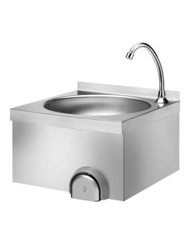 ARREDO E ACCESSORI INOX: vendita online LAVAMANI IN ACCIAIO INOX 1 VASCA CON COMANDO A GINOCCHIO LM310-VH51 in offerta