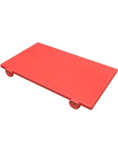 TAGLIERI-TAGLIERI POLIETILENE: vendita online TAGLIERE POLIETILENE CM.50X30X2 CON 2 FERMI ROSSO CHIARO in offerta