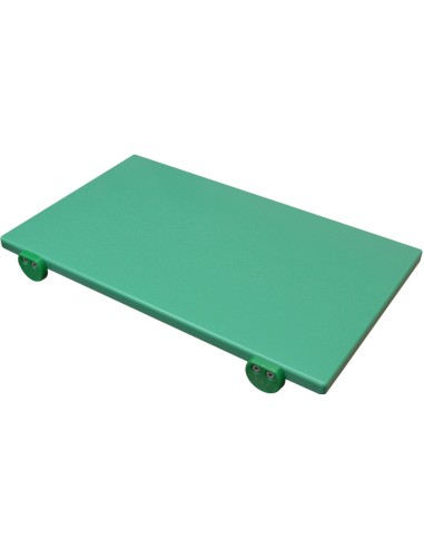 TAGLIERI-TAGLIERI POLIETILENE: vendita online TAGLIERE POLIETILENE CM.50X40X2 VERDE CON 2 FERMI in offerta