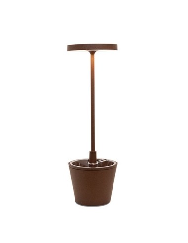 LAMPADE DA TAVOLO: vendita online POLDINA REVERSO LAMPADA DA TAVOLO MM.110X350 CORTEN in offerta