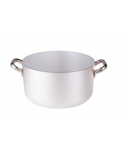 ALLUMINIO: vendita online CASSERUOLA ALTA IN ALLUMINIO 3MM CM.40 H.21 LT.26 CON 2 MANIGLIE AGNELLI in offerta