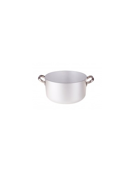 ALLUMINIO: vendita online CASSERUOLA ALTA IN ALLUMINIO 3MM CM.40 H.21 LT.26 CON 2 MANIGLIE AGNELLI in offerta