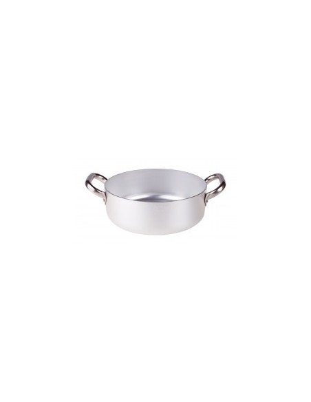 ALLUMINIO: vendita online CASSERUOLA BASSA IN ALLUMINIO 3MM Ø40CM H.14 LT.17,6 CON 2 MANIGLIE AGNELLI BALDASSARRE in offerta