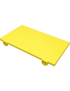 TAGLIERI-TAGLIERI POLIETILENE: vendita online TAGLIERE POLIPROPILENE CM.50X40X2 GIALLO CON 2 FERMI in offerta