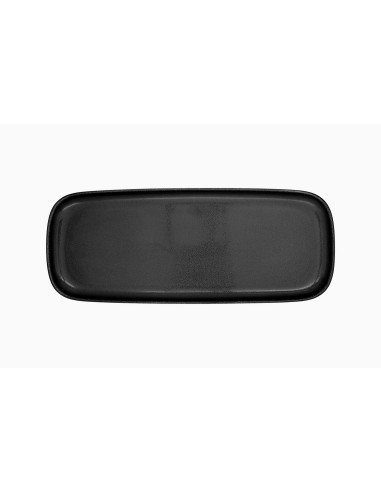 PIATTI: vendita online PIATTO VASSOIO RETTANGOLARE CM.31X13 PORCELLANA NERO ANGRY COSTAVERDE in offerta