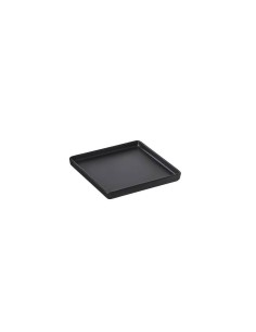 PIATTI: vendita online PIATTO QUADRATO CM.12X12X1,3 NERO in offerta