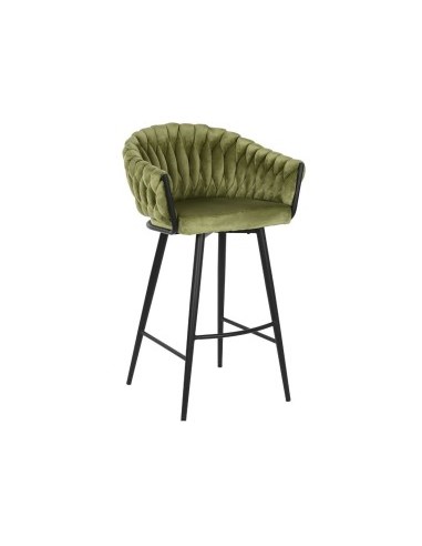 SGABELLO MB207837 POLIESTERE/METALLO VERDE 61X52X101CM