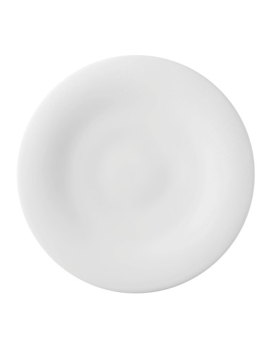 PIATTI: vendita online PIATTO PIANO CM.21,5 NEVE BONE CHINA PORCELLANA BIANCO in offerta