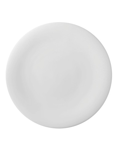 PIATTI: vendita online PIATTO PIANO CM.25 NEVE BONE CHINA PORCELLANA BIANCO in offerta