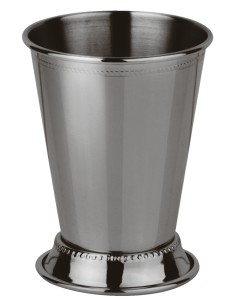 BOCCALI-MUG-CALICI-TIKI: vendita online MINT JULEP COPPA CL.38 INOX GRIGIO SCURO Ø8,5X10,5CM in offerta