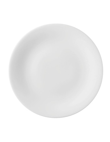 PIATTI: vendita online PIATTO PIANO CM.17 NEVE BONE CHINA PORCELLANA BIANCO in offerta