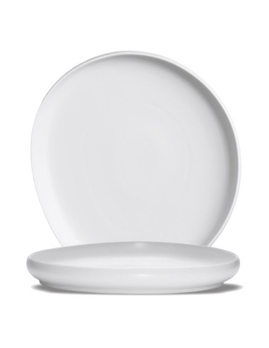 PIATTI: vendita online PIATTO SEGNAPOSTO CM.32,5X29X4H NINFA BIANCO LUCIDO IN PORCELLANA LE COQ in offerta