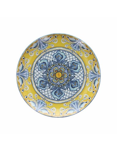 PIATTI: vendita online PIATTO PIZZA CM.33 POSITANO BLU/GIALLO ELEGANTE in offerta