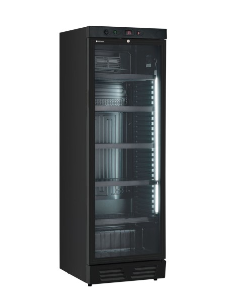 FRIGORIFERI 1 ANTA POSITIVO: vendita online FRIGO VETRINA BIBITE STATICA EKG390 VG BLACK 0 C/+10 C LT.365 PROFESSIONALE KLIMA...