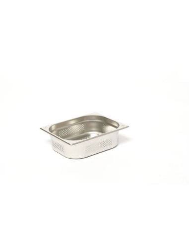 GASTRONORM BACINELLA 1/2 FORATA H.150 MM.325X265 INOX