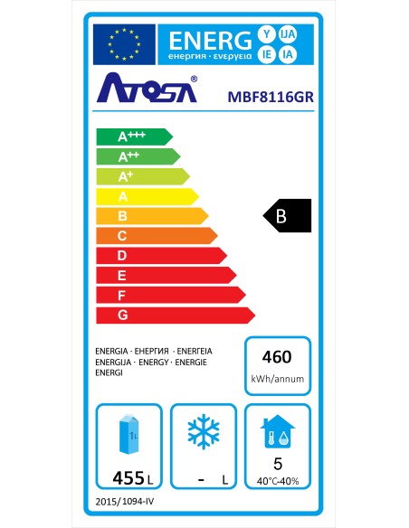 ARMADI FRIGO ACCIAIO: vendita online FRIGORIFERO GR ATOSA 1 PORTA IN ACCIAIO INOX, 670 LITRI, TEMPERATURA -2/+8°C in offerta