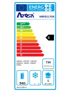 ARMADI FRIGO ACCIAIO: vendita online ARMADIO FRIGO GREEN LINE TN ATOSA MBF8117-GR 1240 LITRI -2/+8°C INOX in offerta 2