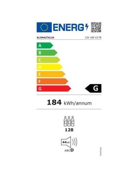 CANTINE VINO 1 ANTA: vendita online CANTINA VINO PORTA BATTENTE VENTILATO +2 C/+20 C LT.425 CW 180 G1TB KLIMAITALIA in offerta