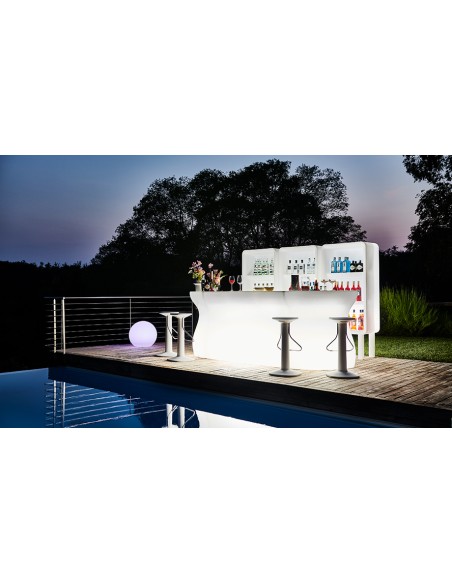 ACCESSORI BAR: vendita online BANCONE BAR NEUTRO MODULARE BARTOLOMEO PLUST OUTDOOR CM.160X70X110H in offerta