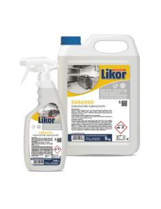 DETERGENTI: vendita online LIKOR SGRASSO SGRASSATORE IGIENIZZANTE ML.750 HACCP PH.10,5 in offerta