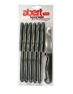 COLTELLI BISTECCA: vendita online BLISTER 12 COLTELLI PER PIZZA AVARI064PB12 ABERT in offerta