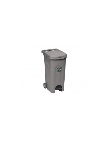 URBAN ECO SYSTEM BIDONE 80 LT GRIGIO CON PEDALE STEFANPLAST