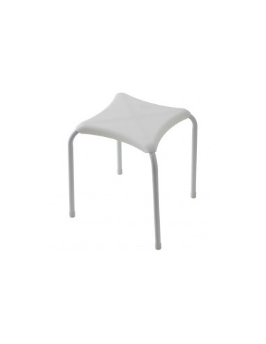 SGABELLO 868001 ABS/METALLO BIANCO