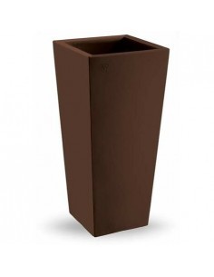 VASI-FIORIERE: vendita online VASO ALTO IN RESINA GENESIS CACHE-POT QUADR H100 BRONZO in offerta